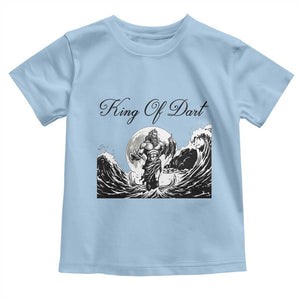 Greek Mythology Poseidon Dartist Toddler T Shirt King Of Dart Thrower TS12 Light Blue Print Your Wear