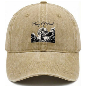 Greek Mythology Poseidon Dartist Washed Cotton Baseball Cap King Of Dart Thrower TS12 Print Your Wear