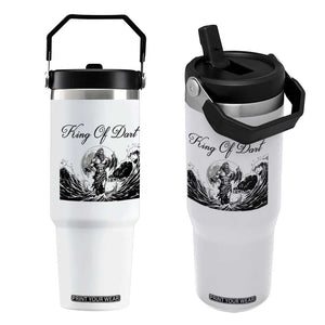 Greek Mythology Poseidon Dartist Flip Straw Tumbler King Of Dart Thrower TS12 One Size: 30 oz White Print Your Wear
