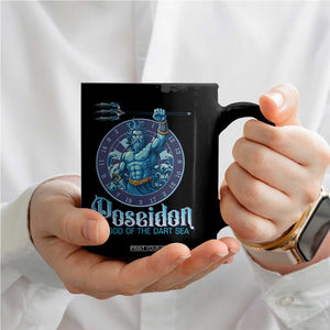 Ancient Greek Mythology Poseidon Dartist Coffee Mug God Of The Dart Sea Trident TS12 Print Your Wear