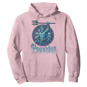 Ancient Greek Mythology Poseidon Dartist Hoodie God Of The Dart Sea Trident TS12 Light Pink Print Your Wear