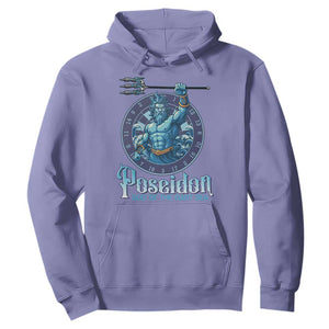 Ancient Greek Mythology Poseidon Dartist Hoodie God Of The Dart Sea Trident TS12 Violet Print Your Wear