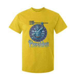 Ancient Greek Mythology Poseidon Dartist T Shirt For Kid God Of The Dart Sea Trident TS12 Daisy Print Your Wear