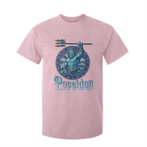 Ancient Greek Mythology Poseidon Dartist T Shirt For Kid God Of The Dart Sea Trident TS12 Light Pink Print Your Wear