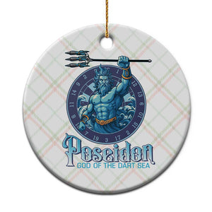 Ancient Greek Mythology Poseidon Dartist Ceramic Ornament God Of The Dart Sea Trident TS12 1pc Christmas Plaid Print Your Wear