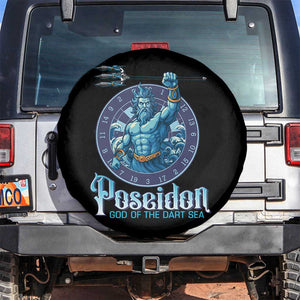 Ancient Greek Mythology Poseidon Dartist Spare Tire Cover God Of The Dart Sea Trident TS12 No hole White Print Your Wear