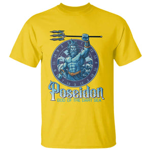Ancient Greek Mythology Poseidon Dartist T Shirt God Of The Dart Sea Trident TS12 Daisy Print Your Wear