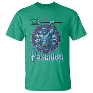 Ancient Greek Mythology Poseidon Dartist T Shirt God Of The Dart Sea Trident TS12 Irish Green Print Your Wear