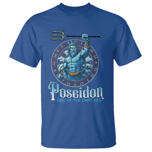 Ancient Greek Mythology Poseidon Dartist T Shirt God Of The Dart Sea Trident TS12 Royal Blue Print Your Wear