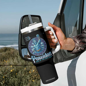 Ancient Greek Mythology Poseidon Dartist Tumbler With Handle God Of The Dart Sea Trident TS12 Print Your Wear