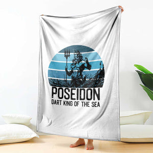 Ancient Greek Mythology Poseidon Dartist Throw Blanket Dart King Of The Sea Trident TS12 Print Your Wear