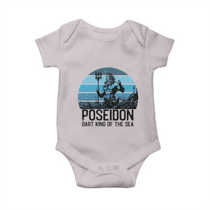 Ancient Greek Mythology Poseidon Dartist Baby Onesie Dart King Of The Sea Trident TS12 Ice Gray Print Your Wear