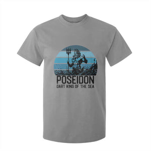 Ancient Greek Mythology Poseidon Dartist T Shirt For Kid Dart King Of The Sea Trident TS12 Sport Gray Print Your Wear