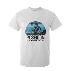 Ancient Greek Mythology Poseidon Dartist T Shirt For Kid Dart King Of The Sea Trident TS12 White Print Your Wear