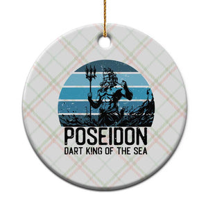 Ancient Greek Mythology Poseidon Dartist Ceramic Ornament Dart King Of The Sea Trident TS12 1pc Christmas Plaid Print Your Wear