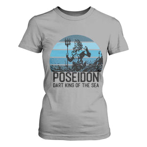 Ancient Greek Mythology Poseidon Dartist T Shirt For Women Dart King Of The Sea Trident TS12 Sport Gray Print Your Wear