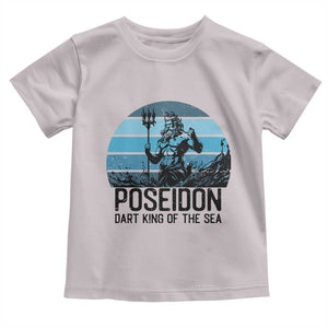 Ancient Greek Mythology Poseidon Dartist Toddler T Shirt Dart King Of The Sea Trident TS12 Ice Gray Print Your Wear