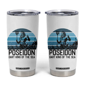 Ancient Greek Mythology Poseidon Dartist Tumbler Cup Dart King Of The Sea Trident TS12 White Print Your Wear