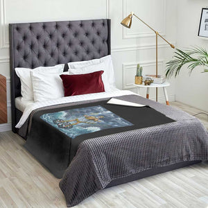 Greek Mythology Poseidon Dart Player Throw Blanket King Of Dart Trident Thrower TS12 Print Your Wear