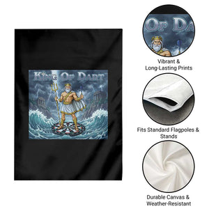 Greek Mythology Poseidon Dart Player Garden Flag King Of Dart Trident Thrower TS12 Print Your Wear
