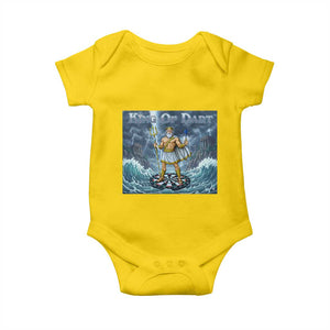 Greek Mythology Poseidon Dart Player Baby Onesie King Of Dart Trident Thrower TS12 Daisy Print Your Wear