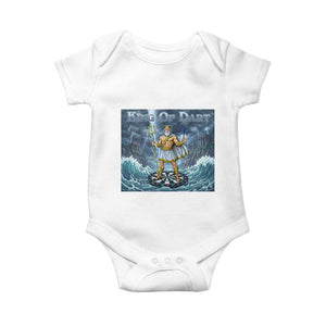Greek Mythology Poseidon Dart Player Baby Onesie King Of Dart Trident Thrower TS12 White Print Your Wear