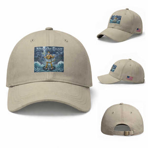 Greek Mythology Poseidon Dart Player Baseball Cap King Of Dart Trident Thrower TS12 Baseball Cap Universal Fit Beige Print Your Wear