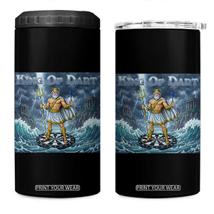 Greek Mythology Poseidon Dart Player 4 in 1 Can Cooler Tumbler King Of Dart Trident Thrower TS12 One Size: 16 oz Black Print Your Wear