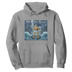 Greek Mythology Poseidon Dart Player Hoodie King Of Dart Trident Thrower TS12 Sport Gray Print Your Wear