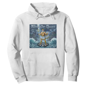 Greek Mythology Poseidon Dart Player Hoodie King Of Dart Trident Thrower TS12 White Print Your Wear