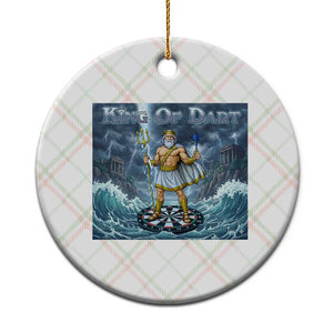 Greek Mythology Poseidon Dart Player Ceramic Ornament King Of Dart Trident Thrower TS12 1pc Christmas Plaid Print Your Wear