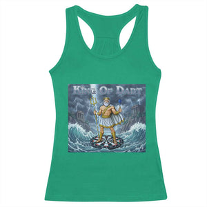 Greek Mythology Poseidon Dart Player Racerback Tank Top King Of Dart Trident Thrower TS12 Irish Green Print Your Wear
