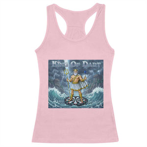 Greek Mythology Poseidon Dart Player Racerback Tank Top King Of Dart Trident Thrower TS12 Light Pink Print Your Wear