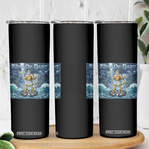 Greek Mythology Poseidon Dart Player Skinny Tumbler King Of Dart Trident Thrower TS12 Print Your Wear