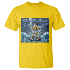 Greek Mythology Poseidon Dart Player T Shirt King Of Dart Trident Thrower TS12 Daisy Print Your Wear