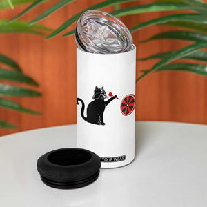 Black Cat Lord Darts Player 4 in 1 Can Cooler Tumbler Funny Space Scifi Dartist Gift TS12 Print Your Wear