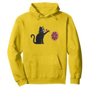 Black Cat Lord Darts Player Hoodie Funny Space Scifi Dartist Gift TS12 Daisy Print Your Wear