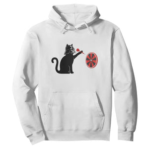 Black Cat Lord Darts Player Hoodie Funny Space Scifi Dartist Gift TS12 White Print Your Wear