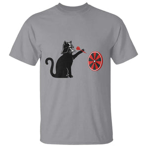 Black Cat Lord Darts Player T Shirt Funny Space Scifi Dartist Gift TS12 Sport Gray Print Your Wear