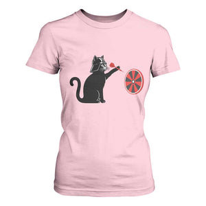Black Cat Lord Darts Player T Shirt For Women Funny Space Scifi Dartist Gift TS12 Light Pink Print Your Wear