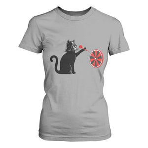 Black Cat Lord Darts Player T Shirt For Women Funny Space Scifi Dartist Gift TS12 Sport Gray Print Your Wear
