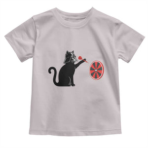 Black Cat Lord Darts Player Toddler T Shirt Funny Space Scifi Dartist Gift TS12 Ice Gray Print Your Wear