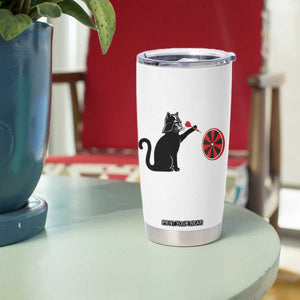 Black Cat Lord Darts Player Tumbler Cup Funny Space Scifi Dartist Gift TS12 Print Your Wear