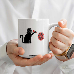 Black Cat Lord Darts Player Coffee Mug Funny Space Scifi Dartist Gift TS12 Print Your Wear