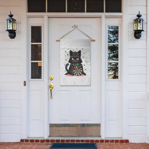 Dark Lord Cat Dartist Gift Garden Flag Funny Sci Fi Dart Thrower Gift TS12 Print Your Wear