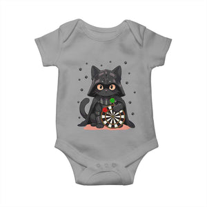 Dark Lord Cat Dartist Gift Baby Onesie Funny Sci Fi Dart Thrower Gift TS12 Sport Gray Print Your Wear
