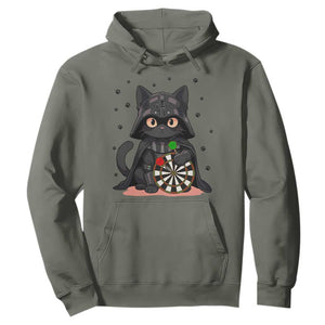 Dark Lord Cat Dartist Gift Hoodie Funny Sci Fi Dart Thrower Gift TS12 Military Green Print Your Wear