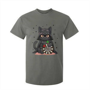 Dark Lord Cat Dartist Gift T Shirt For Kid Funny Sci Fi Dart Thrower Gift TS12 Military Green Print Your Wear