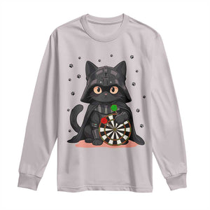 Dark Lord Cat Dartist Gift Long Sleeve Shirt Funny Sci Fi Dart Thrower Gift TS12 Ice Gray Print Your Wear