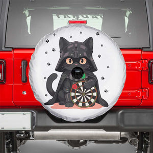 Dark Lord Cat Dartist Gift Spare Tire Cover Funny Sci Fi Dart Thrower Gift TS12 White Print Your Wear